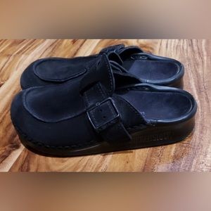 Birkenstock Tatami black suede clogs  size 37 medium / wide  US ladies 6-6.5